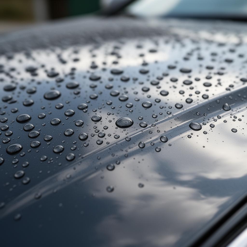 Hydrophobic beading detailing result